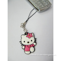 Very Cute Pink Cat Keychain for Mobile Phone (WY-K06)